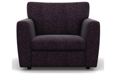 Heart of House Lucas Tweed Fabric Chair - Purple